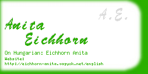 anita eichhorn business card